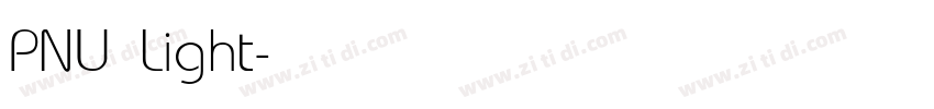 PNU Light字体转换